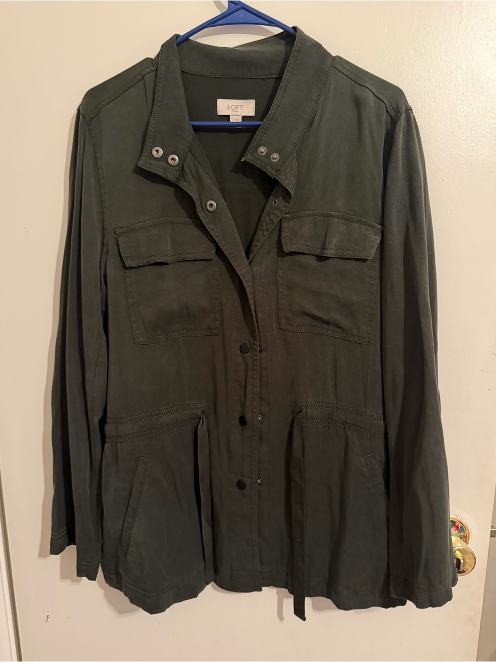 Loft Army Green Jacket with Buttons